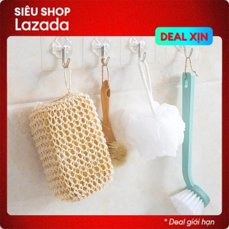 Móc dán tường siêu dính trong suốt ( bộ 10 móc dán )