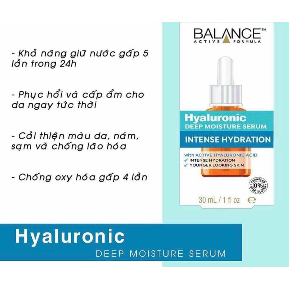 Tinh chất Dưỡng Da Hyaluronic Deep Moisture Serum Balance Active Formula 30ml