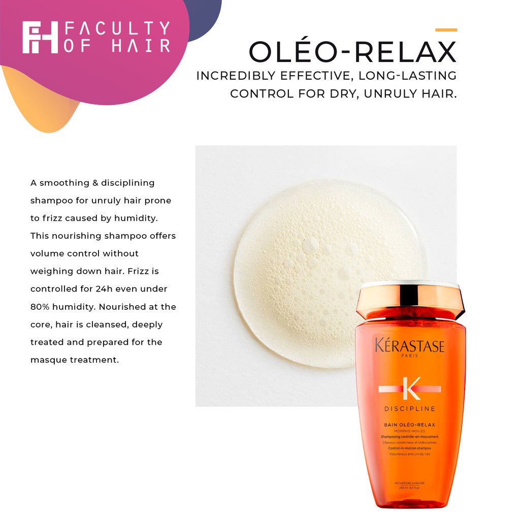Kerastase Discipline Bain Oleo Relax Shampoo (1000ml) | Lazada