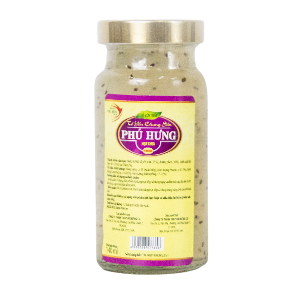 Yến tươi chưng Hạt chia Úc - 140ml