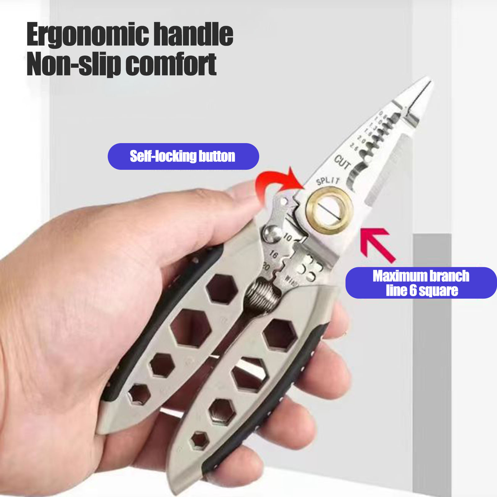 Premium Wire Stripping Pliers Professional Multipurpose Wire Stripper Crimping Tool for Cutting and Stripping