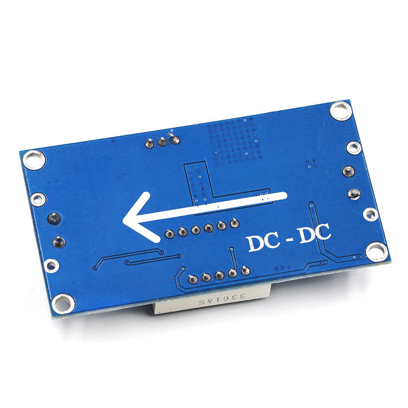 Lm2596 Buck 3A Điện áp DC-DC có thể điều chỉnh bước xuống mô-đun điện + vôn kế đèn LED