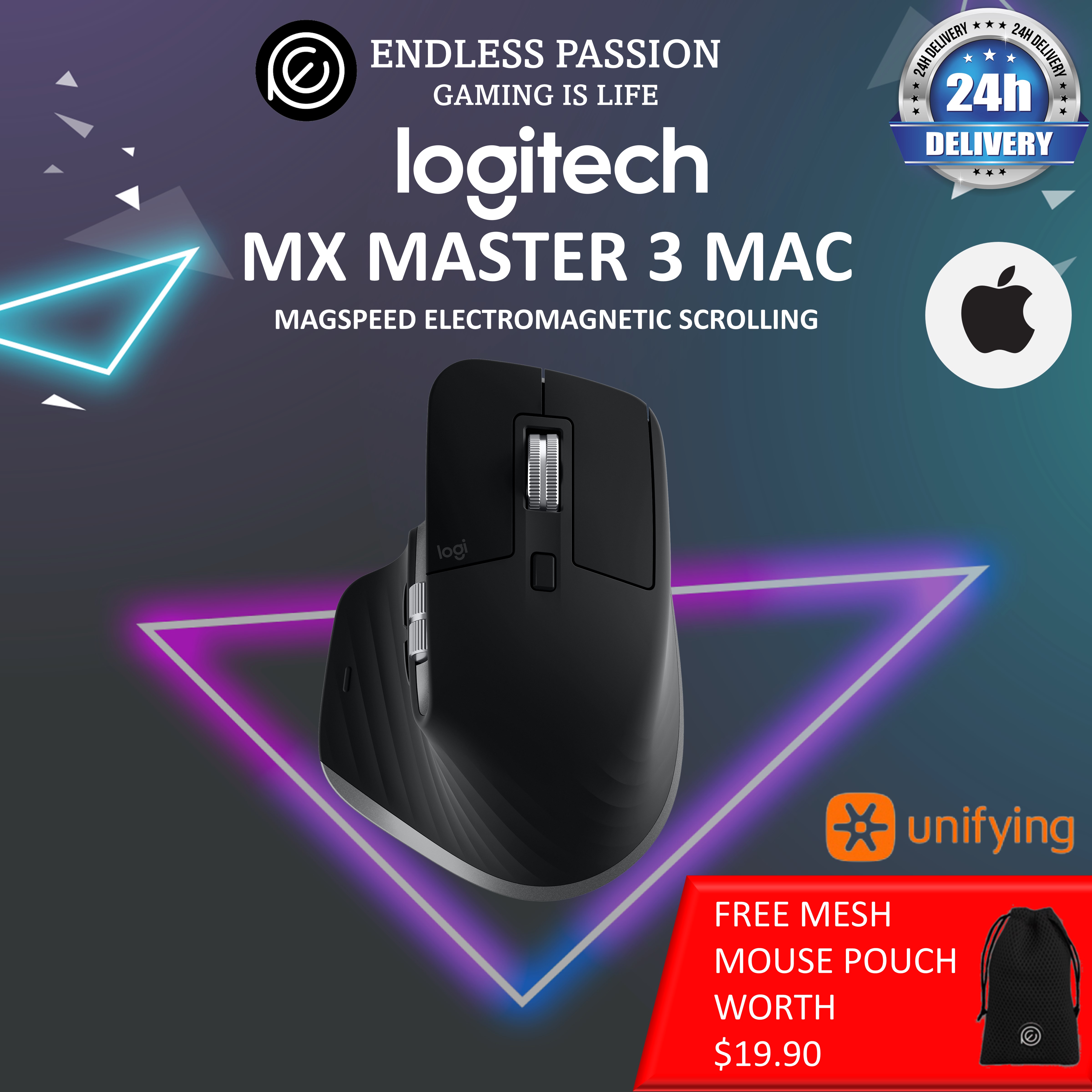 Logitech MX Master 3 Advanced Wireless Mouse for Mac - Bluetooth
