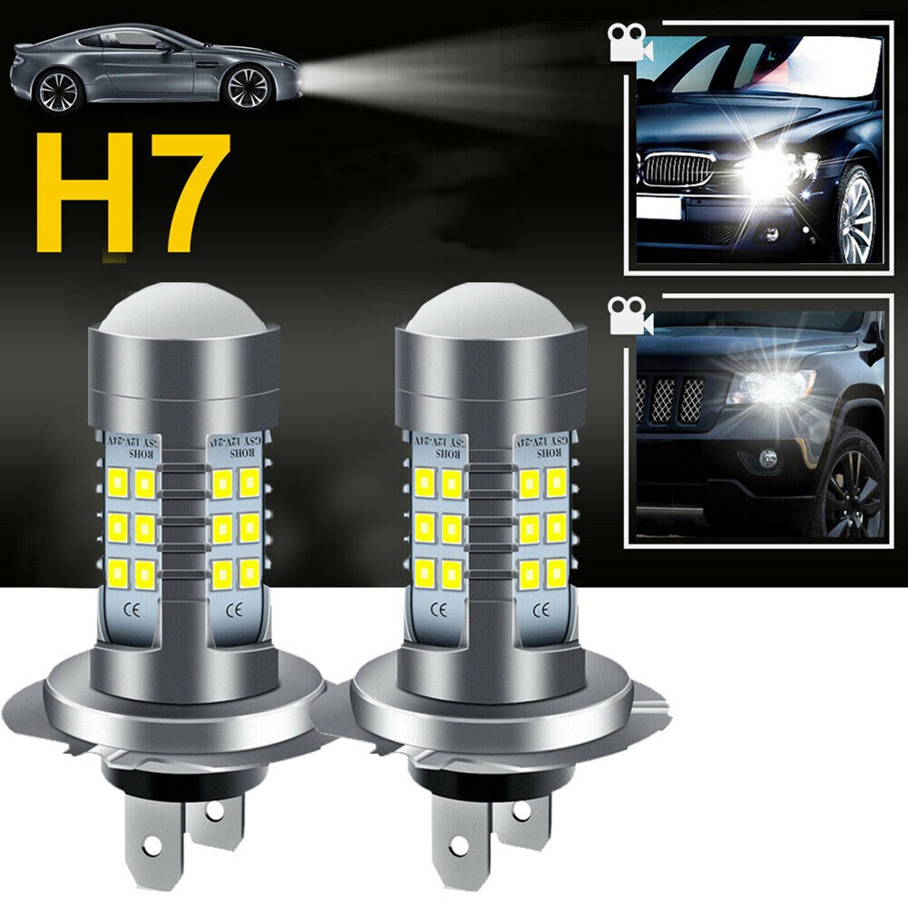 High Quality 2x H7 LED Headlight Bulb Kit for Super Bright High/Low Beam