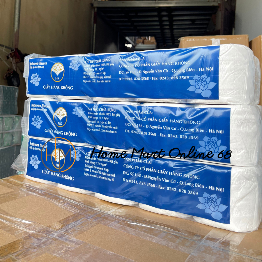 Bịch 10 cuộn giấy vệ sinh không lõi
