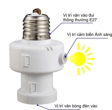 Đui đèn cảm ứng Ánh Sáng