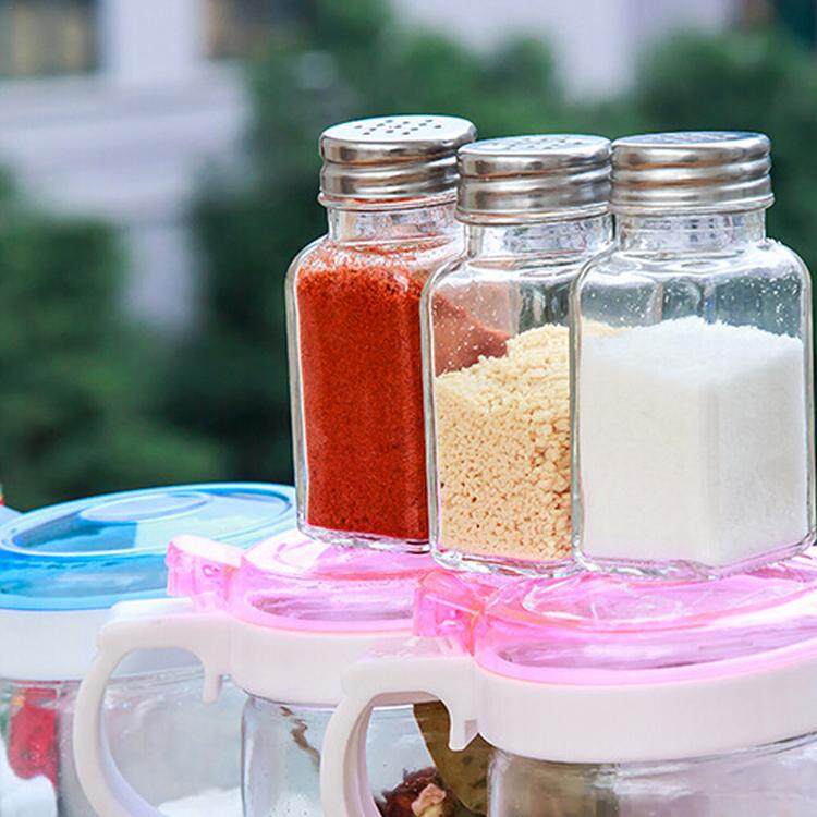 Kitchenware Glass Seasoning Bottle BBQ Seasoning Bottle Sealed Jar Salt Pepper Shaker. 