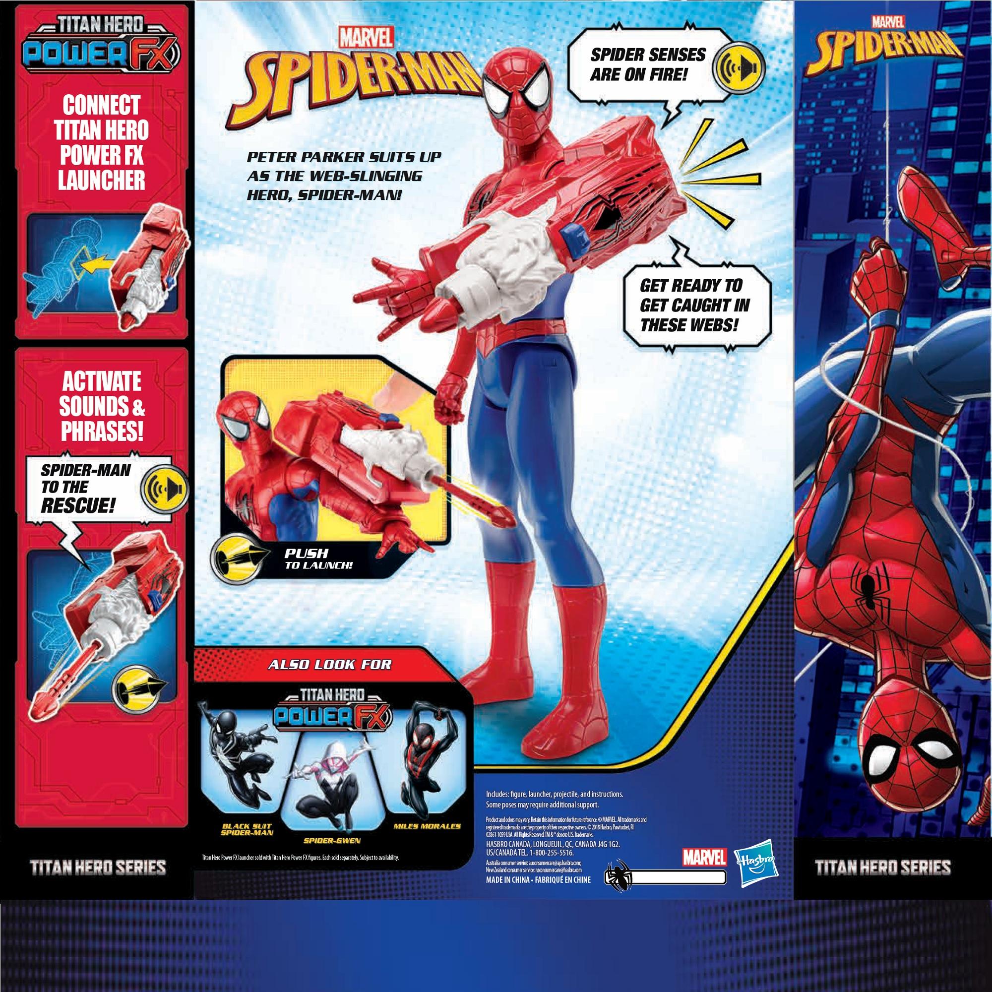 titan hero power fx launcher spider man