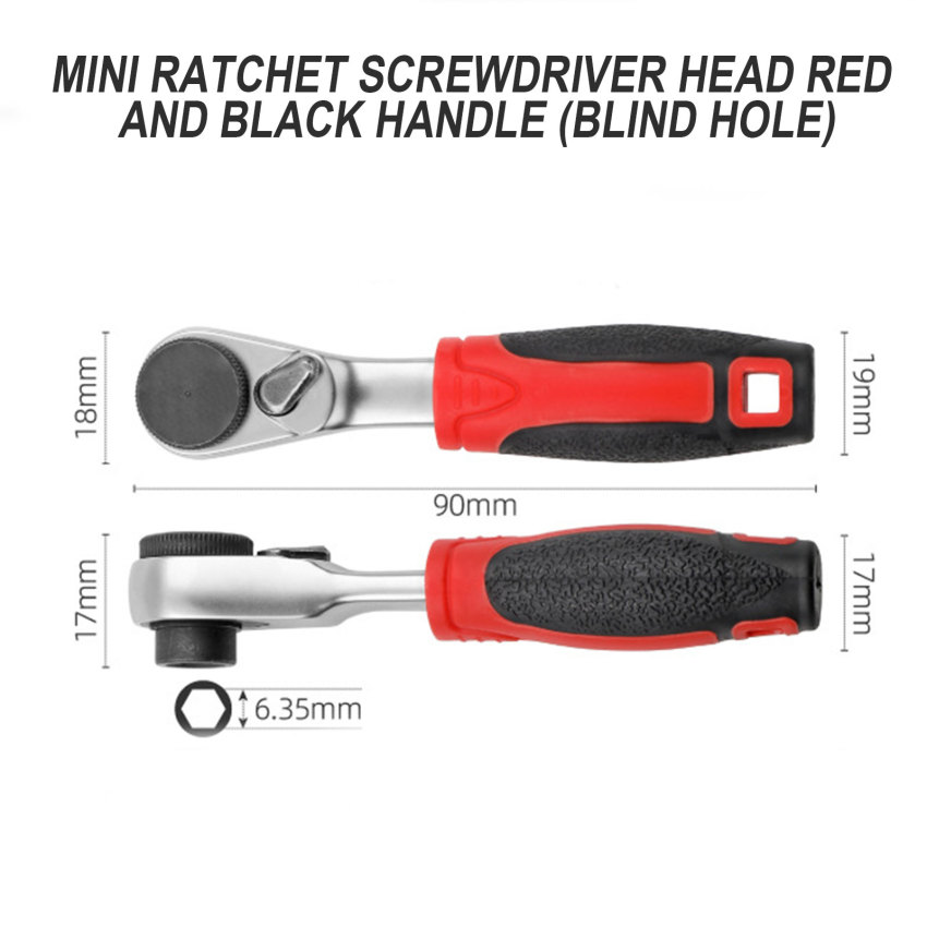 Mini 1/4 "ratchet cờ lê đôi đã kết thúc nhanh chóng Hex mô-men xoắn Bộ cờ lê Rod Bộ tuốc nơ vít Công cụ chìa vặn kiểu ống lồng xử lý cờ lê