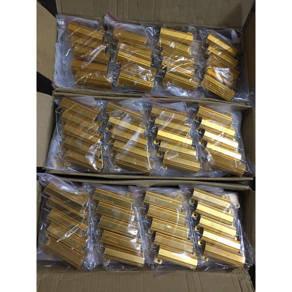 Điện trở nhôm (trở vàng) 50W 6 8 10 ôm