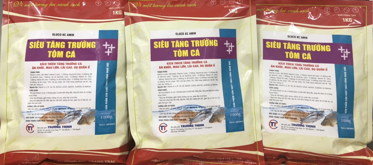 Vỗ béo cá 1kg tăng trọng cho cá