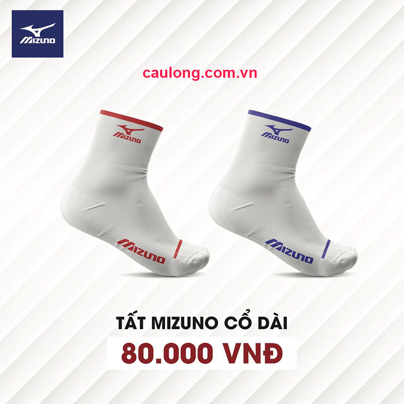 Combo 2 đôi Vớ Cầu Lông Mizuno Dày Trung ( Chính Hãng, Chọn Màu Ngẫu Nhiên )