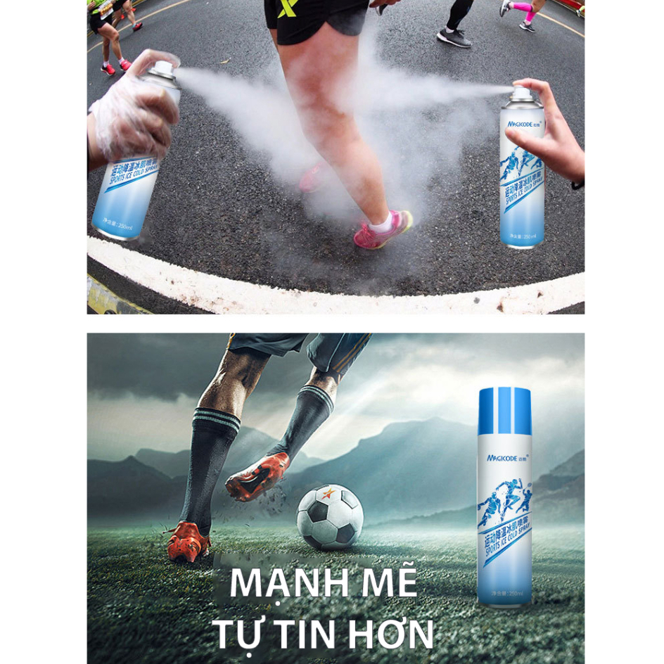 Xịt Lạnh Giảm Đau Thể Thao Magicode - Chai 250ml
