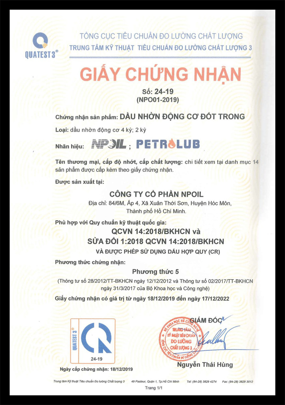 NPOIL - Dầu chống gỉ NP RUST OIL - Xô 18 Lít