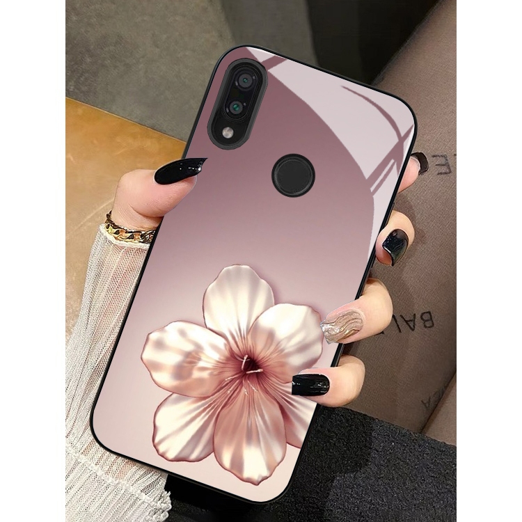Ốp Lưng XIAOMI REDMI 7, NOTE 7, NOTE 7 PRO Mặt lưng cường Lực Họa Tiết