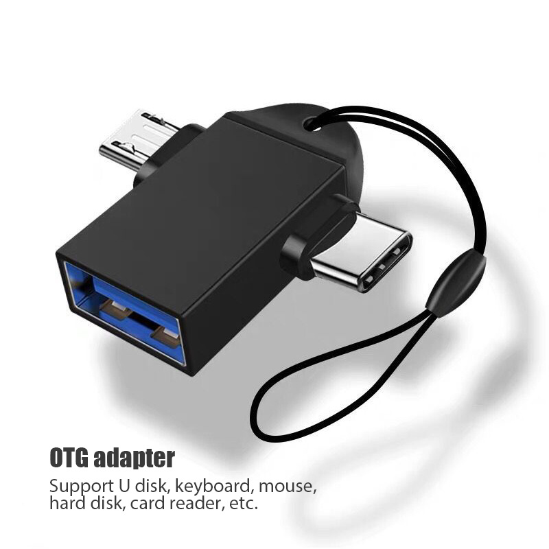 Bộ Chuyển Đổi Mini USB OTG Type-C Và Micro 2 Trong 1 Để Truyền Siêu Tốc Cho Máy Tính Xách Tay Điện Thoại Và Nhiều Thiết Bị Khác