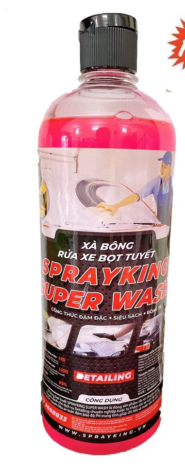 Nước rửa xe , xà bông rửa xe Sprayking Super Wash 1L - rửa xe không chạm siêu bóng