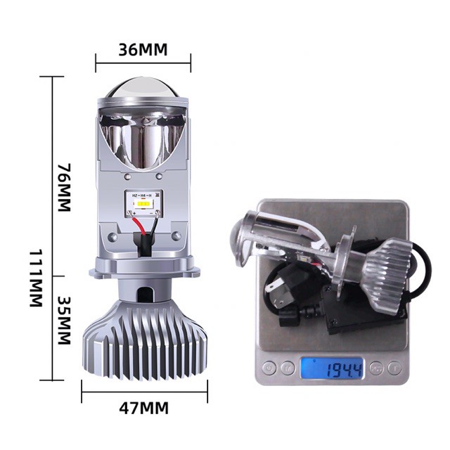 ( SỈ ZAL0) ĐÈN PHA LED BI CẦU MINI Y6D,Y6S GOM ÁNH SÁNG + CHỐNG CHÓI MẮT ( GIÁ 1 ĐÈN )
