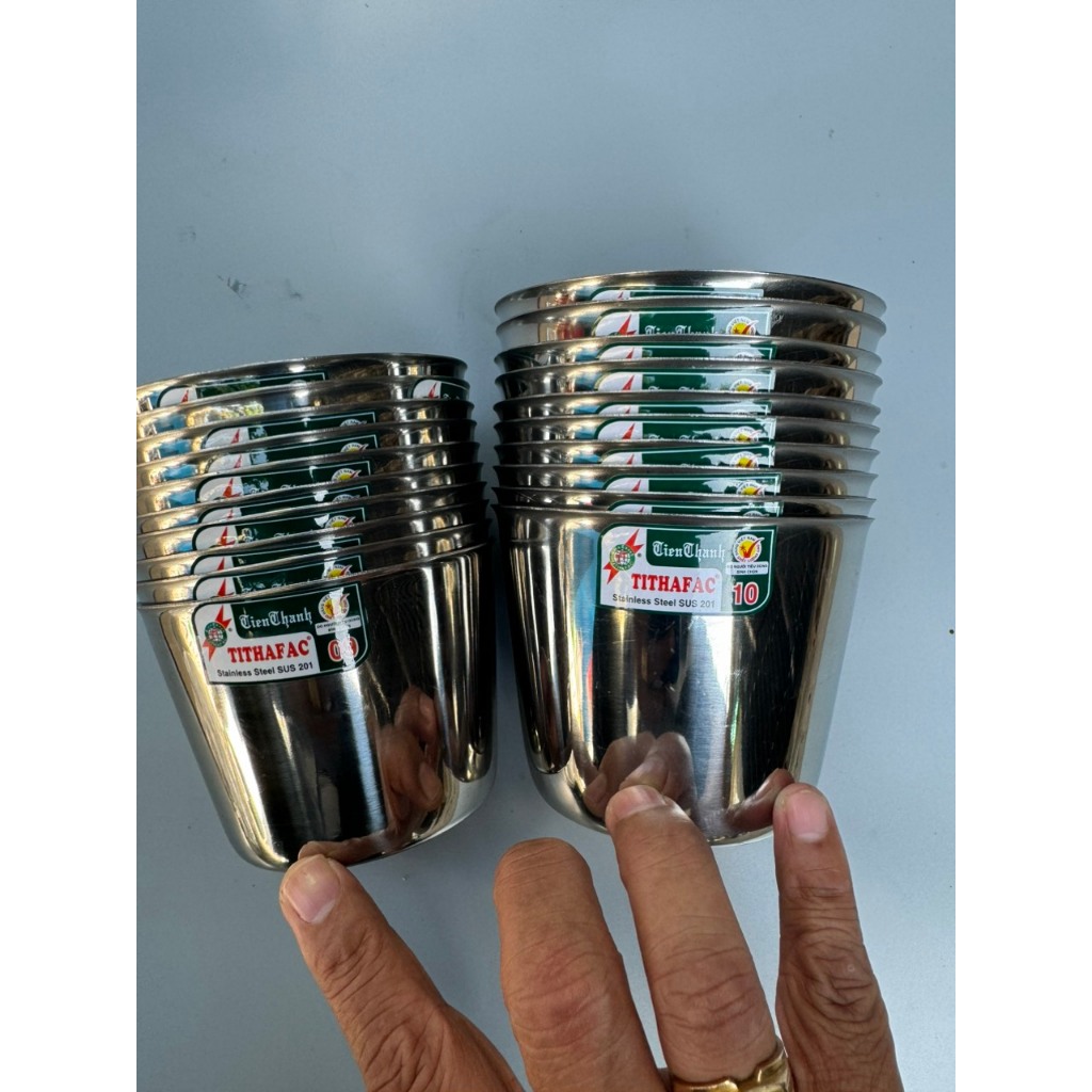 Combo 10 Ly làm nước đá tủ lạnh thương hiệu TiThafact, inox chính phẩm 201 sử dụng rất bền và an toàn