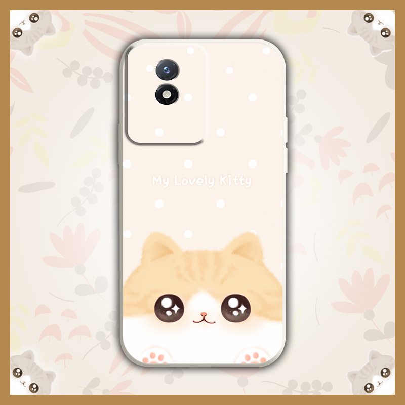 Liquid%20silicone%20shell%20phone%20case%20Phone%20Case%20For%20VIVO%20Y02%204G/Y11%202023/Y02A/Y02T%20Lens%20bump%20protection%20cat%20Cartoon%20cute%20-%20Image%203