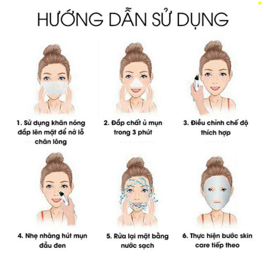 Máy Hút Mụn Cầm Tay Cao Cấp BLACK HEAD DETECTOR