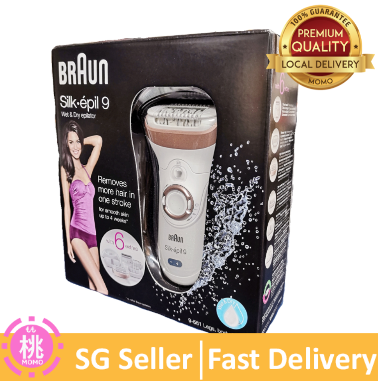 Braun Silk Epil 9-561 Women's Wet and Dry Cordless Epilator with 6
