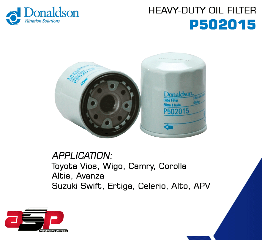 Donaldson P502015 Heavy Duty Oil Filter (Cross Ref VIC C110) For