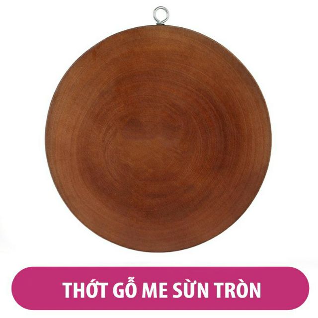 Thớt gỗ me sừn cao cấp size 26cm dày 2cm