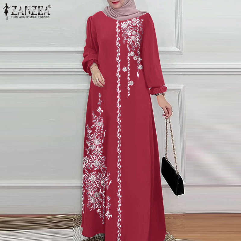 chinese dress ladies Basic Long Sleeve Maxi Dress main image 1