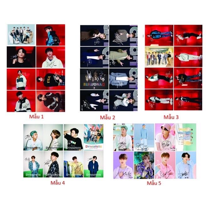 SÉT CARD BTS (khổ giấy A6)