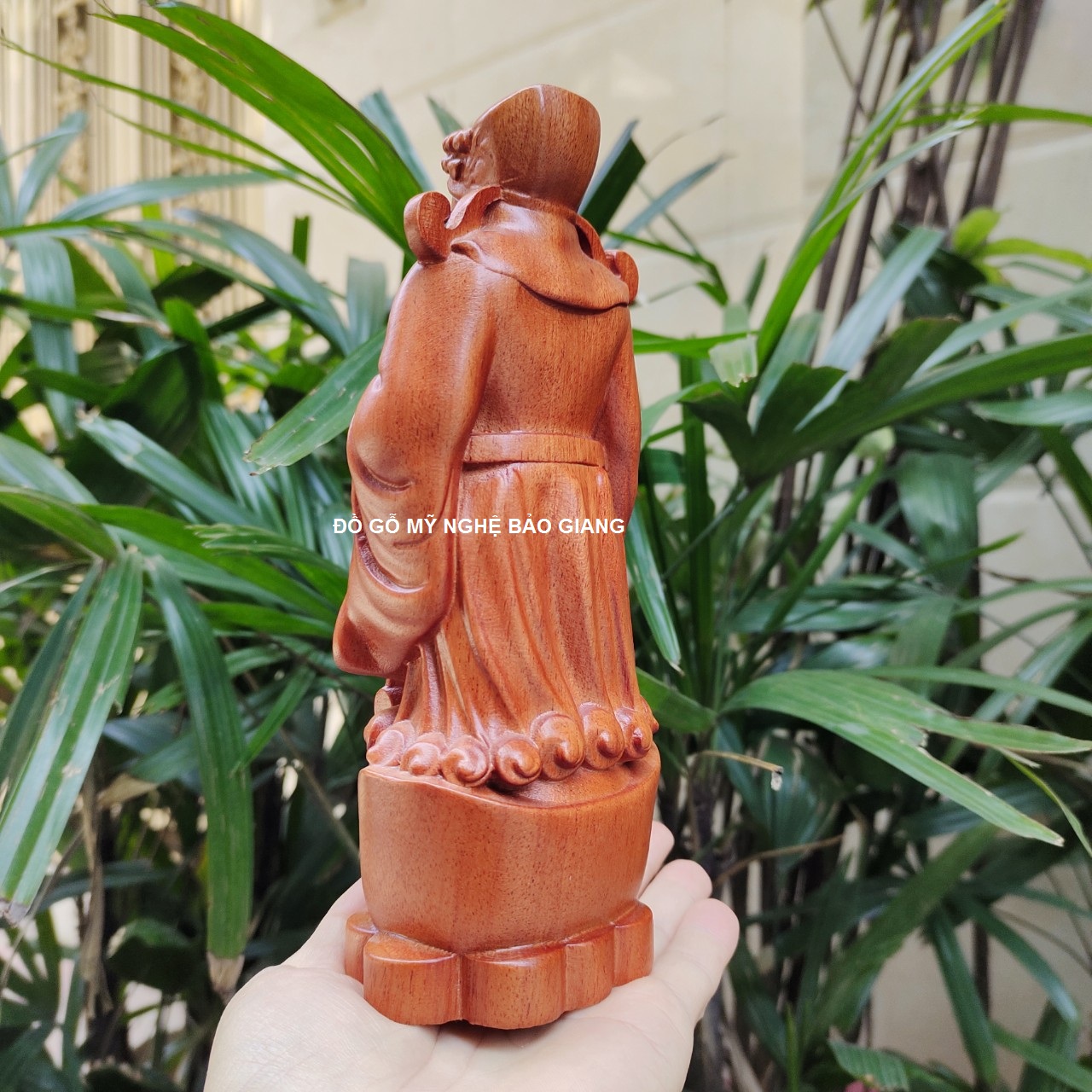 Tượng thần tài gỗ hương cao 20cm