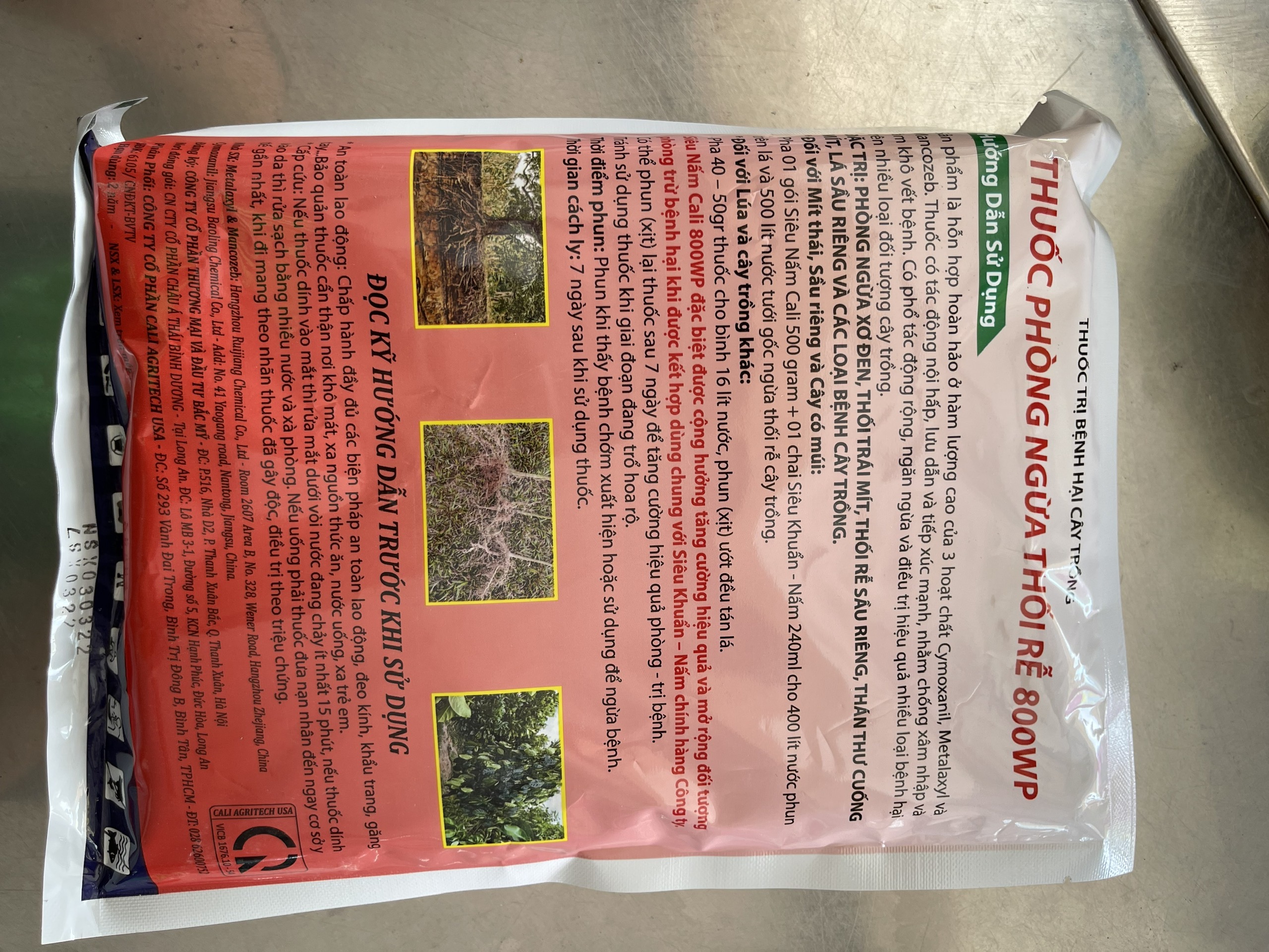 SIÊU NẤM RIDOXANIL CALI 800WP GÓI 500G
