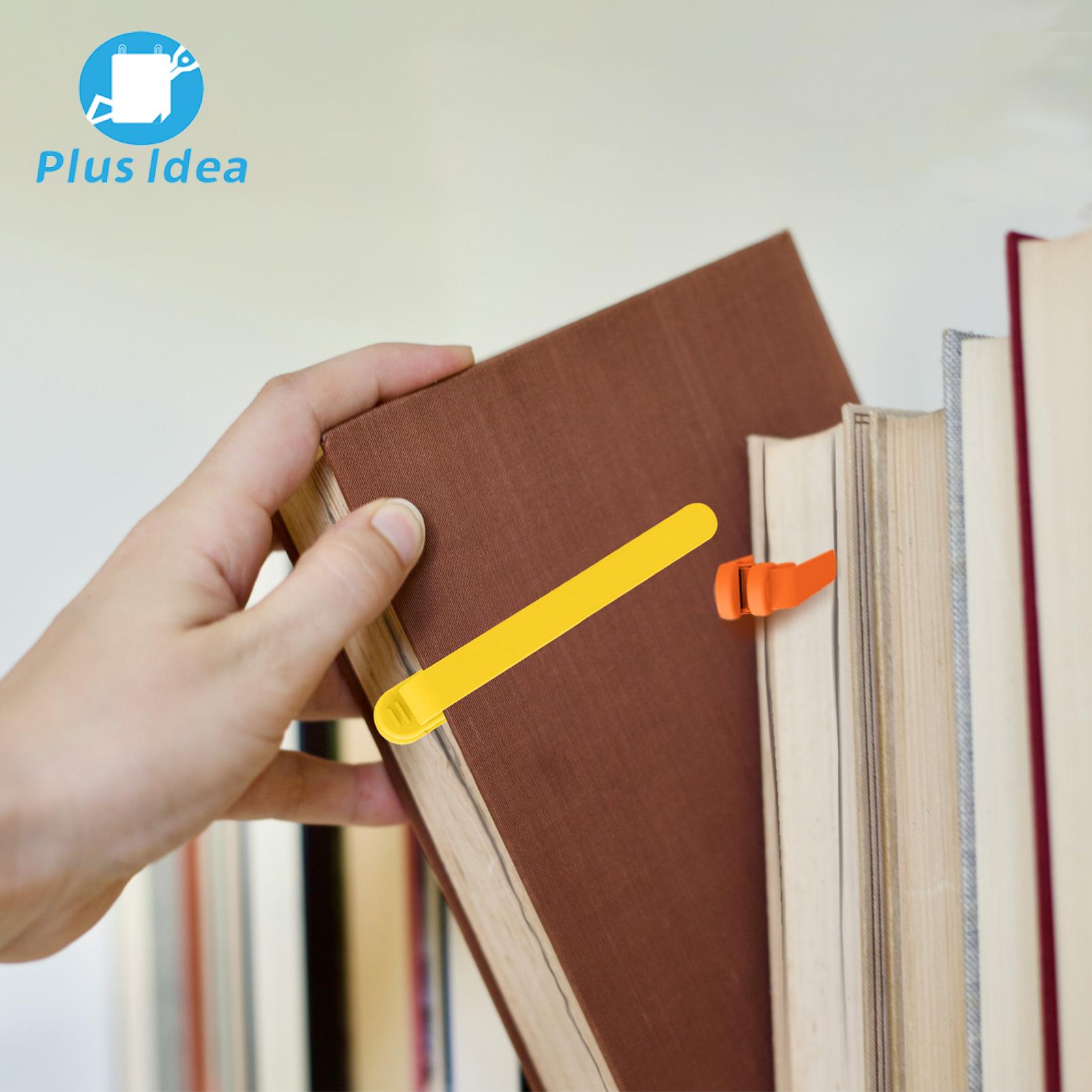Plus Idea Elastic Bookmark Multifunctional Reading Bookmark Smart Silicone Book Marker Lightweight Portable Page-following Bookmark for Easy Reading Vertical Book Clip for Convenient Use