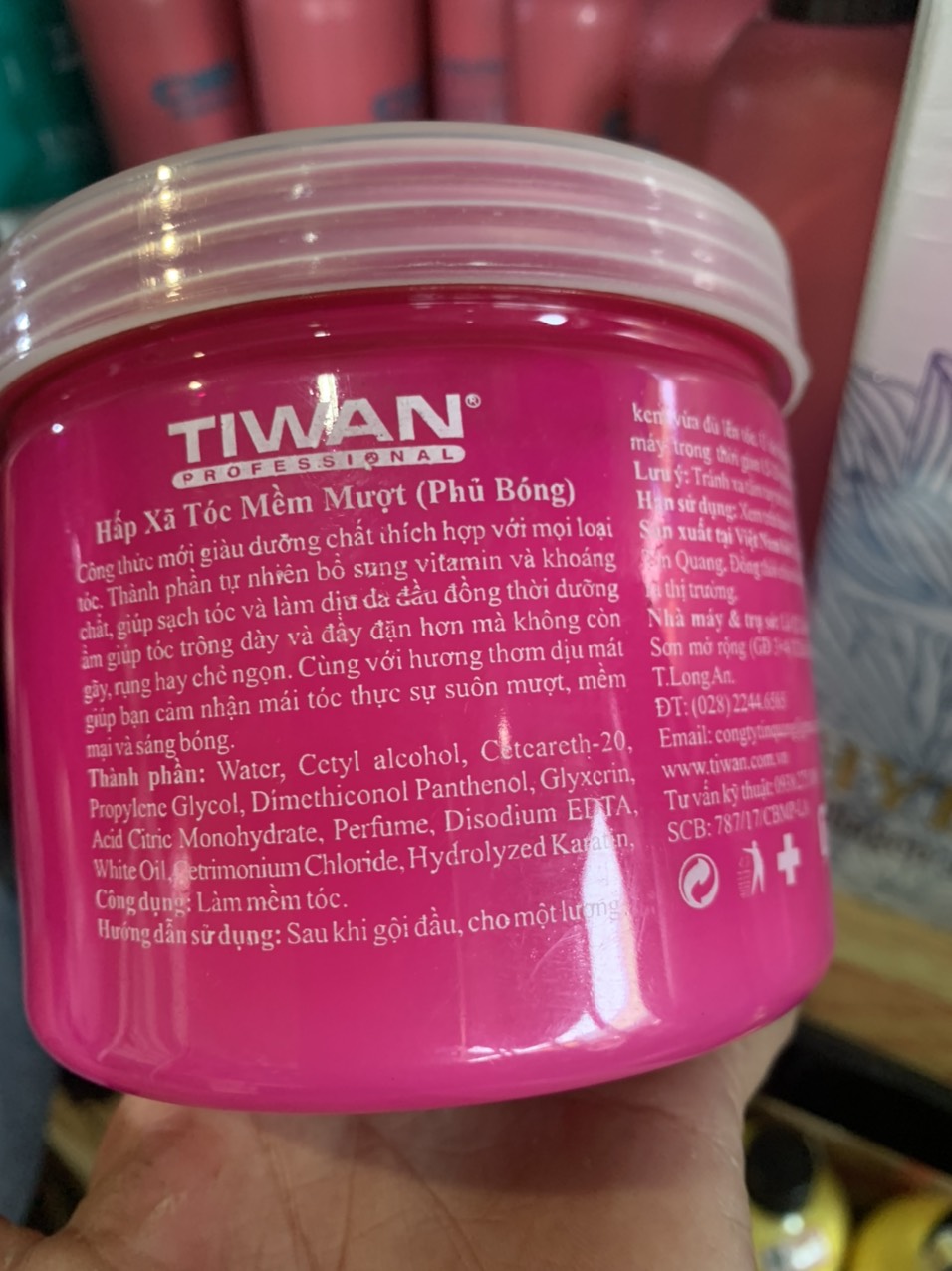 Hấp dầu phủ bóng tóc mềm mượt Tiwan 500ml