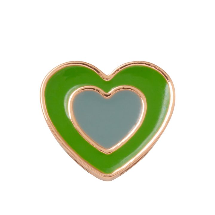 Phụ kiện Jibbitz™ Charm Green Double Heart