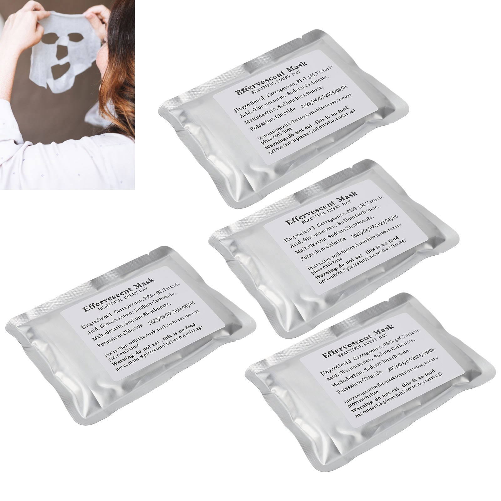 new style 32pcs/set Collagen Face Mask Capsules Effervescent Tablets ...
