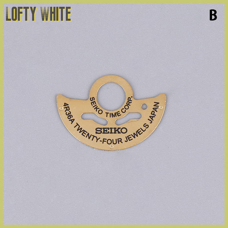 Lofty white nh35 movement watch movement parts nh35 to 4r35b rotor nh36 to 4r36a movement automatic hammer patch metal sheet lettering rotor