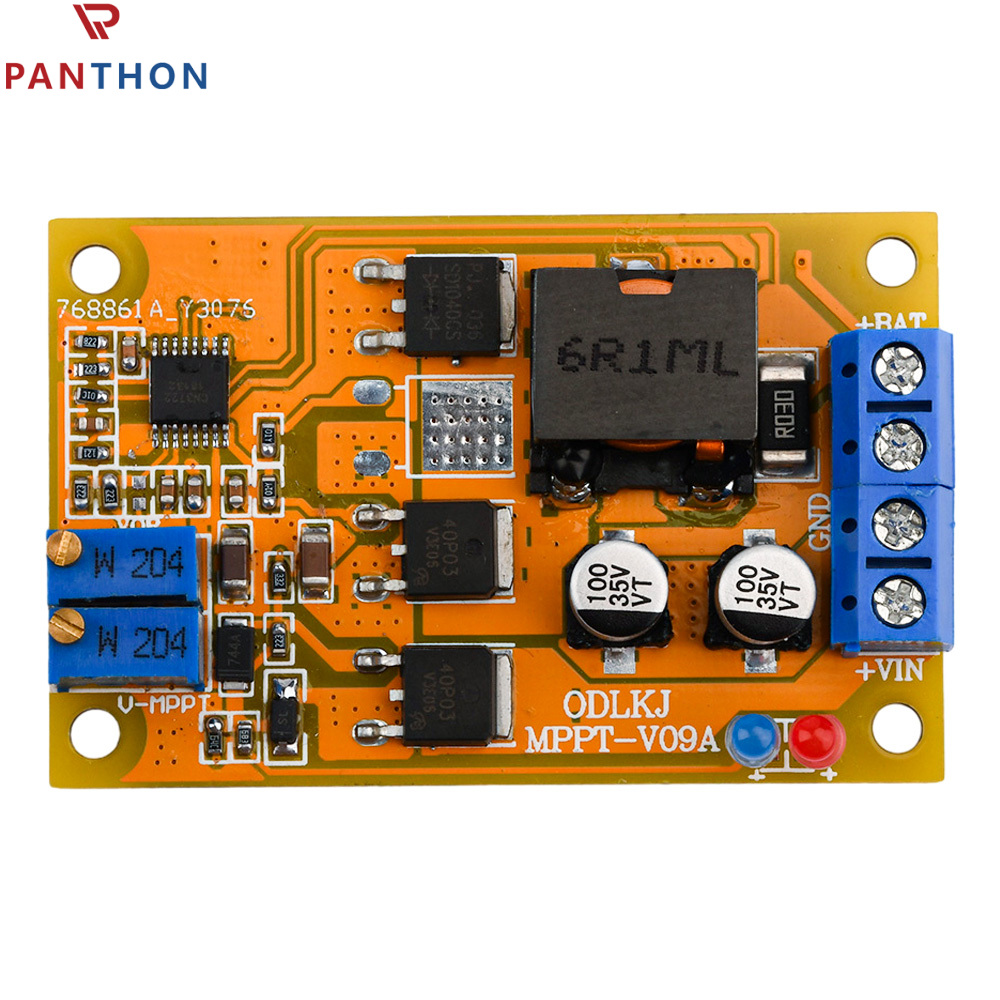 【】💕Hàng sẵn có🎉】 Panthon 6A MPPT năng lượng mặt trời bảng sạc pin lithium năng lượng thấp pin sạc mô-đun PCB 300KHz