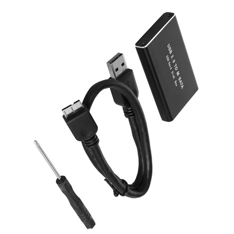 Msata to usb 3.0 ssd storage case adapter for 30x50mm 30x30mm msata ssd