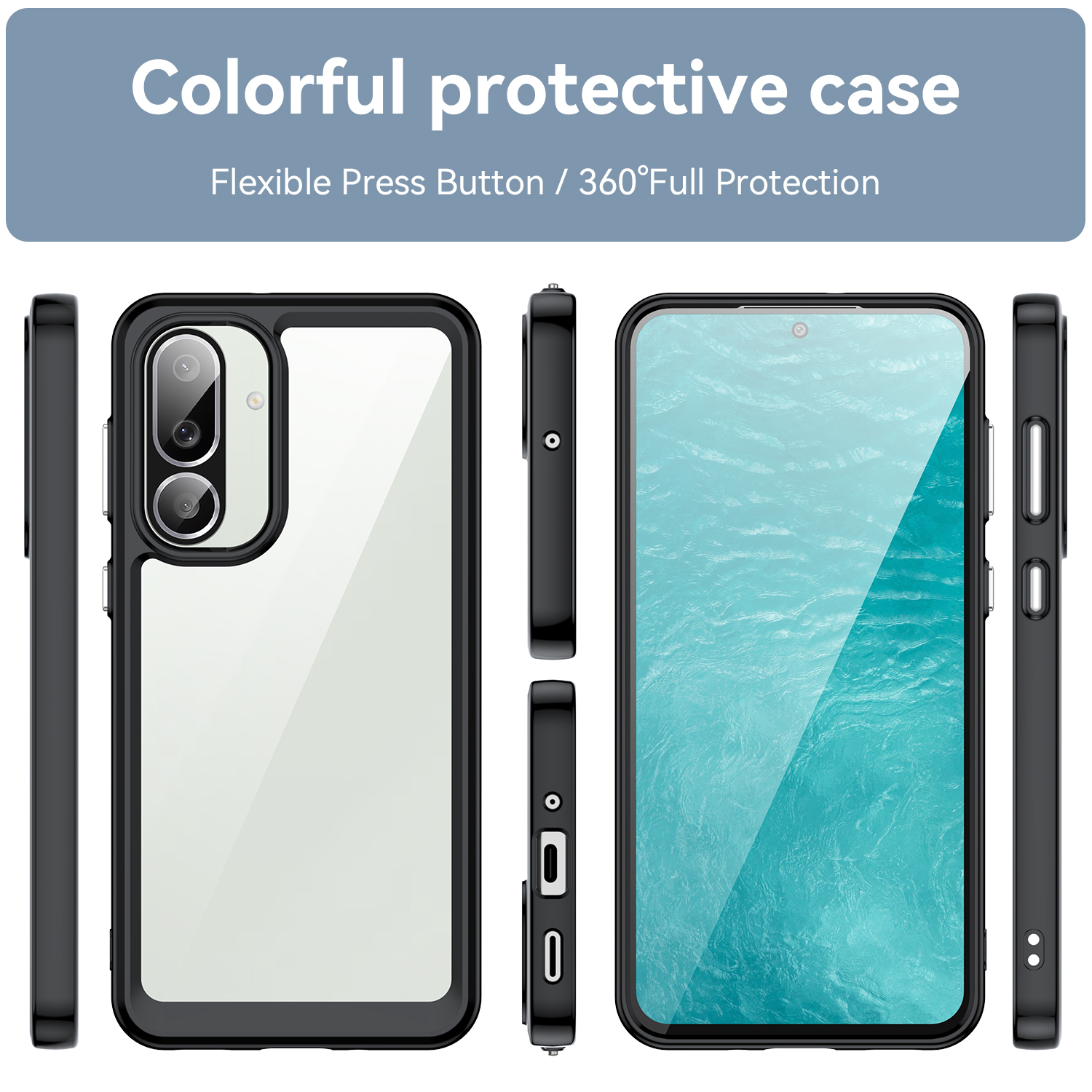 Samsung Galaxy F56 5G Case,Clear Shockproof Phone Case Transparent Cover for Samsung Galaxy F56 5G.