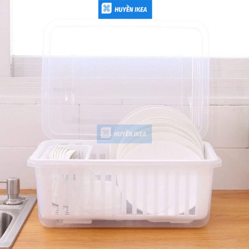 Rổ úp chén bát dĩa có nắp Inomata