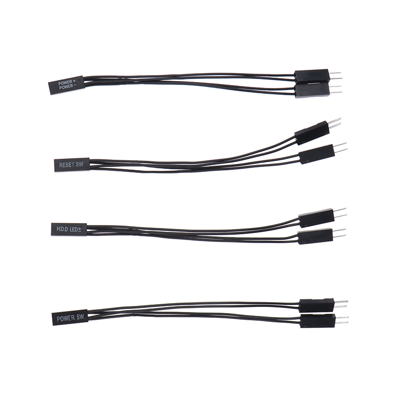 Motherboard Switch Power SW/RESET SW/HDD LED /Power LED 1 To 2 Double Adapter Cable Support Dual Boot AITENG. 