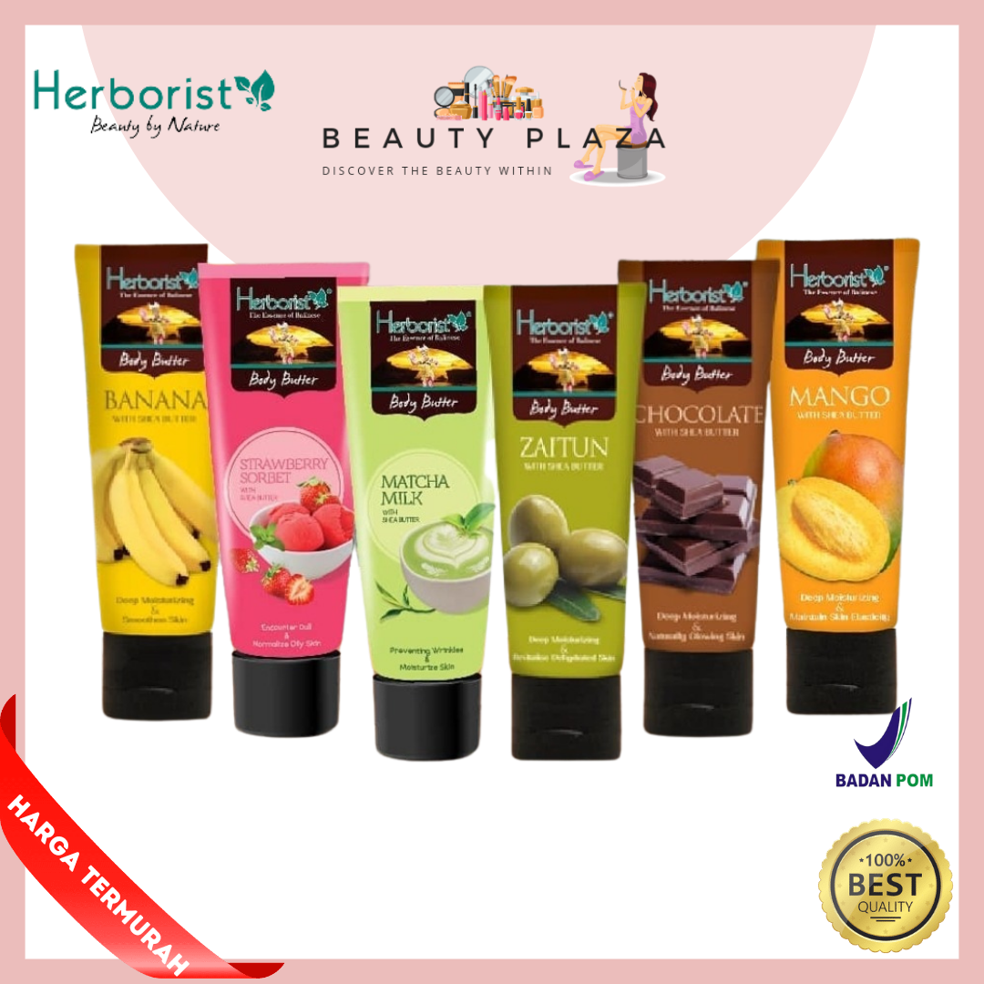 HERBORIST Body Butter 80gr Tube Herborist Body Butter with Shea