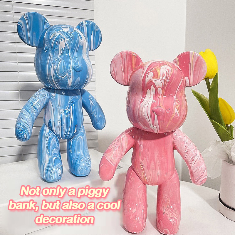 Fluid bear handmade parentchild toys fluid painting fluid bear diy