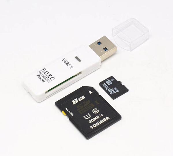 Mini high speed 2 in 1 multi card reader usb 3.0 micro sd tf card memory flash drive adapter
