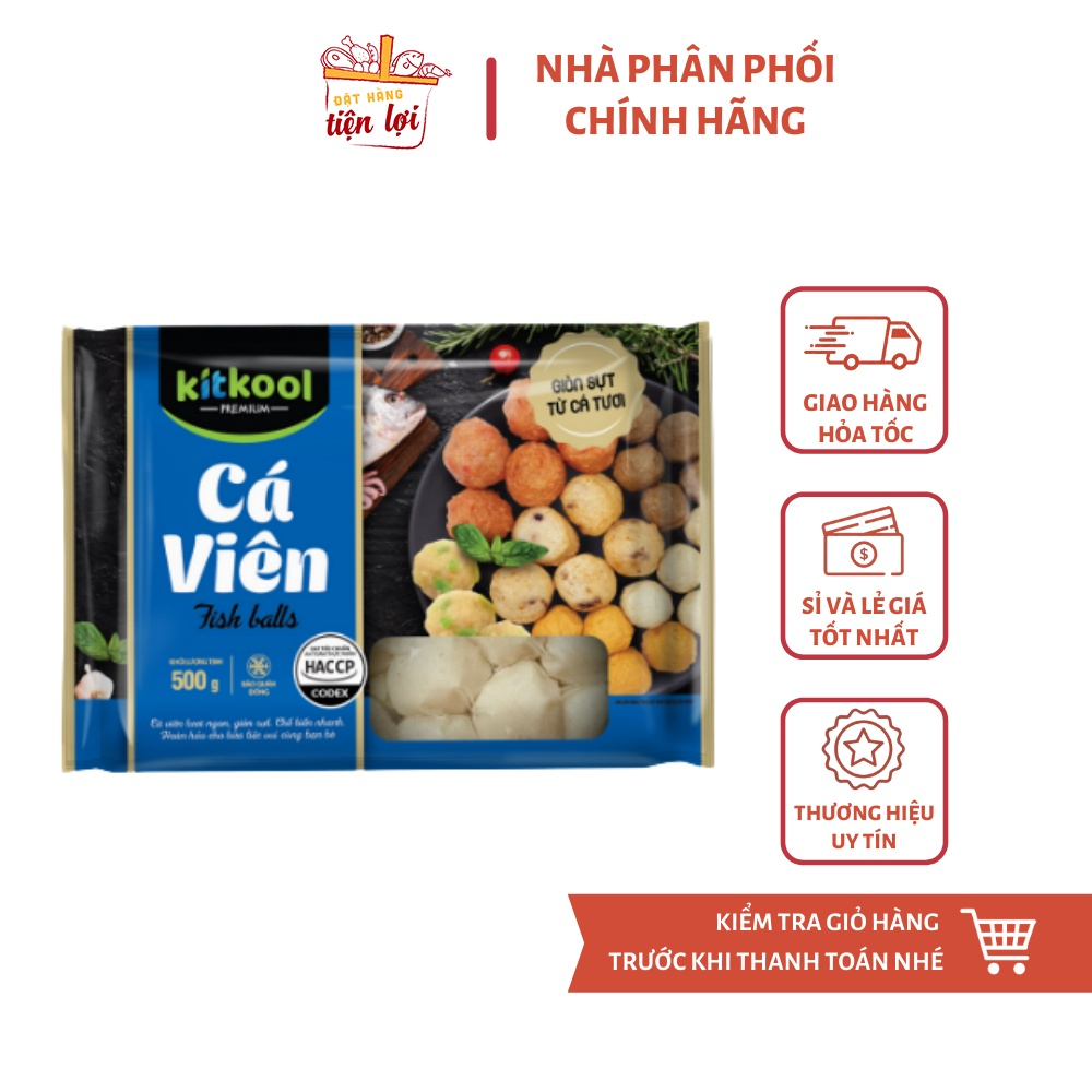 Cá viên Kitkool cao cấp 500g  ( Giao hoả tốc HCM )