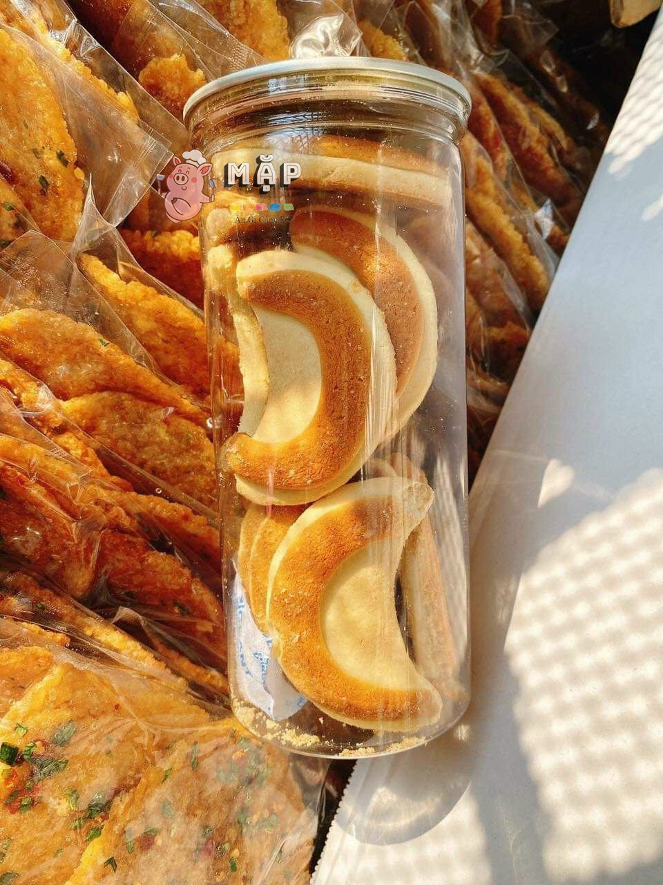 Bánh Lưỡi Liềm Sữa (Bánh Mặt Trăng) - Hủ 350g