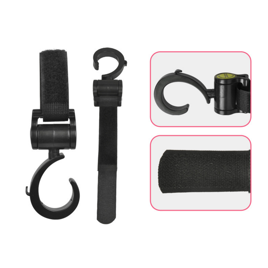 Convenient Multi Purpose Hooks for Grocery Shopping Bags for Buggy Pram Stroller Multifunctional Wheelchair Organizer