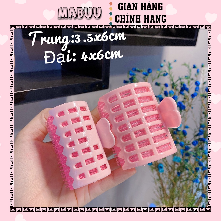 Lô cuốn tóc tự dính có kẹp chắc chắn 2in1