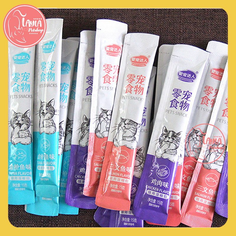 Combo 10 Thanh Súp thưởng cho mèo Pets Snacks